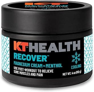 KT Health, Magnesium Cream, Recover - Cools and Relieves Muscles and Joint Pain - Use Post-Workout to Reduce Soreness