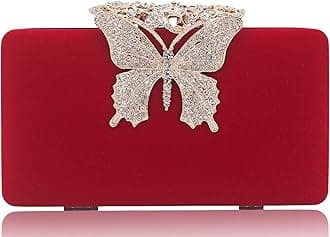 Butterfly Velvet Clutch