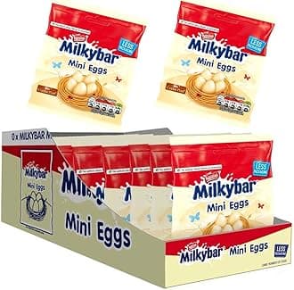 MILKYBAR Mini Eggs CHOCOCLATE Pouch 12 x 80g Full Box