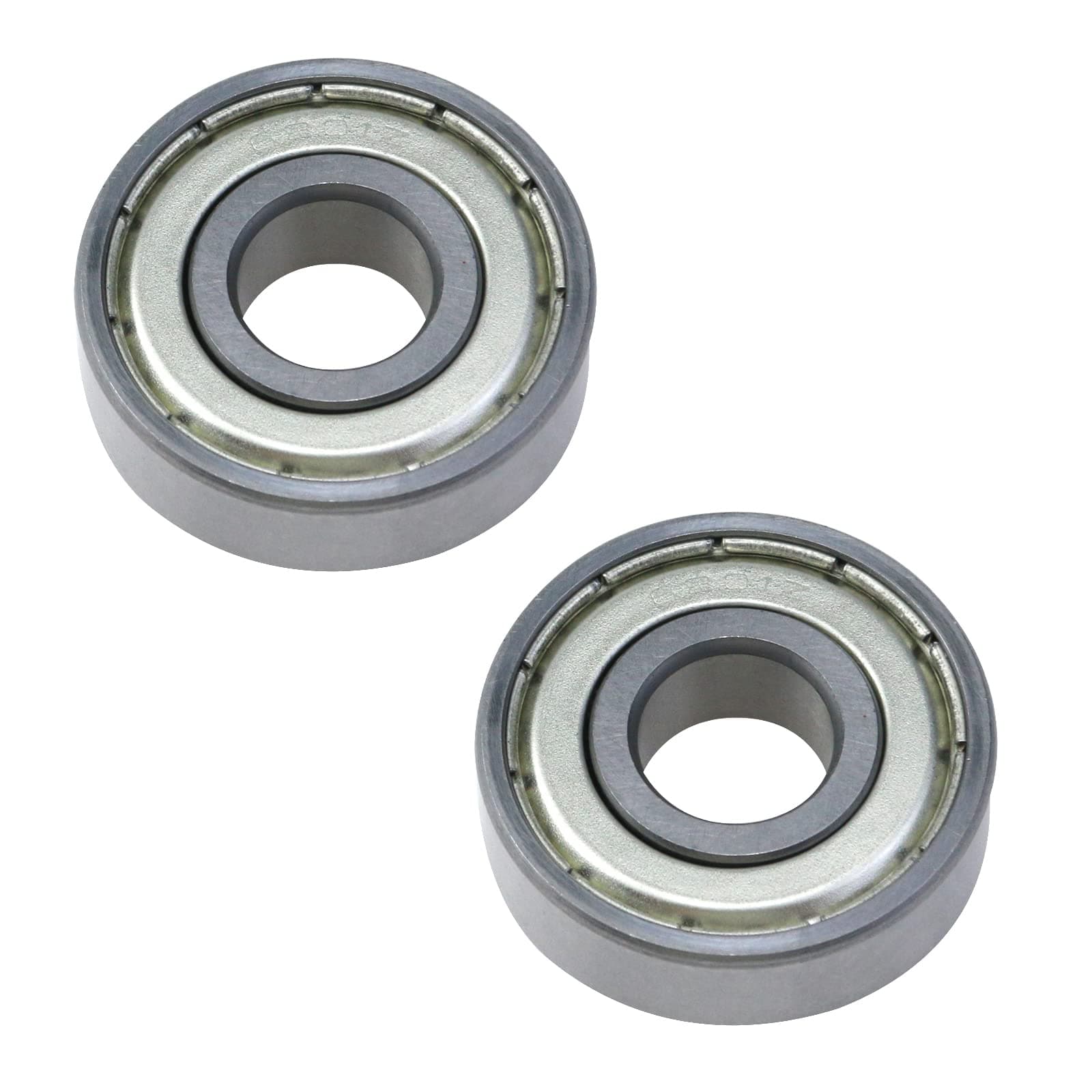 Antrader 2-Pack 12mm x 32mm x 10mm 6201Z Double Shielded Deep Groove Radial Ball Bearings