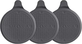 MR.SIGA Silicone Bathtub Stopper, Drain Stopper for Shower, Sink, 5.1" Diameter, Grey, 3 Pack