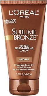 L'Oreal Paris Sublime Bronze Tinted Self Tanning Lotion, Medium Natural Tan 5 fl. Oz