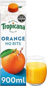 Smooth Orange Fruit Juice - 100% Pressed Pure Orange Juice, No Added Sugar - Rich in Vitamin C - Squeezed, Hand Picked - Soft Drinks - 900ml