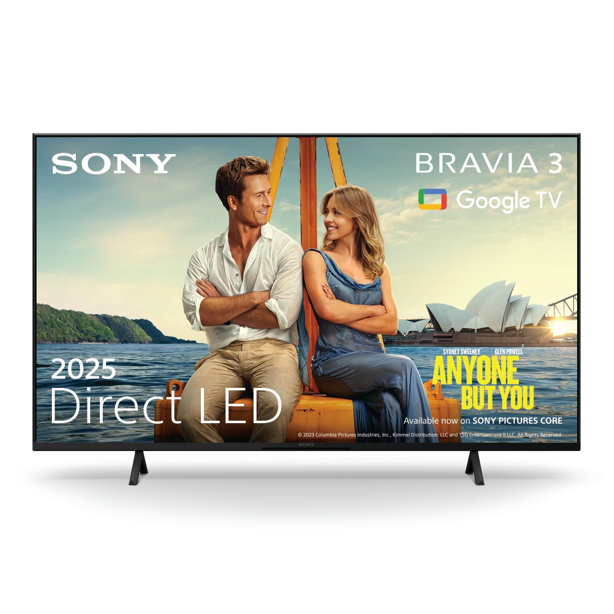 Sony BRAVIA 3 โ Direct LED, X-Balanced Speaker, Dolby Vision/Atmos, IMAX Enhanced, Google TV (2025), Google Cast, Apple AirPlay 2, Eco Dashboard 2, Game Menu 2 โ 50-inch