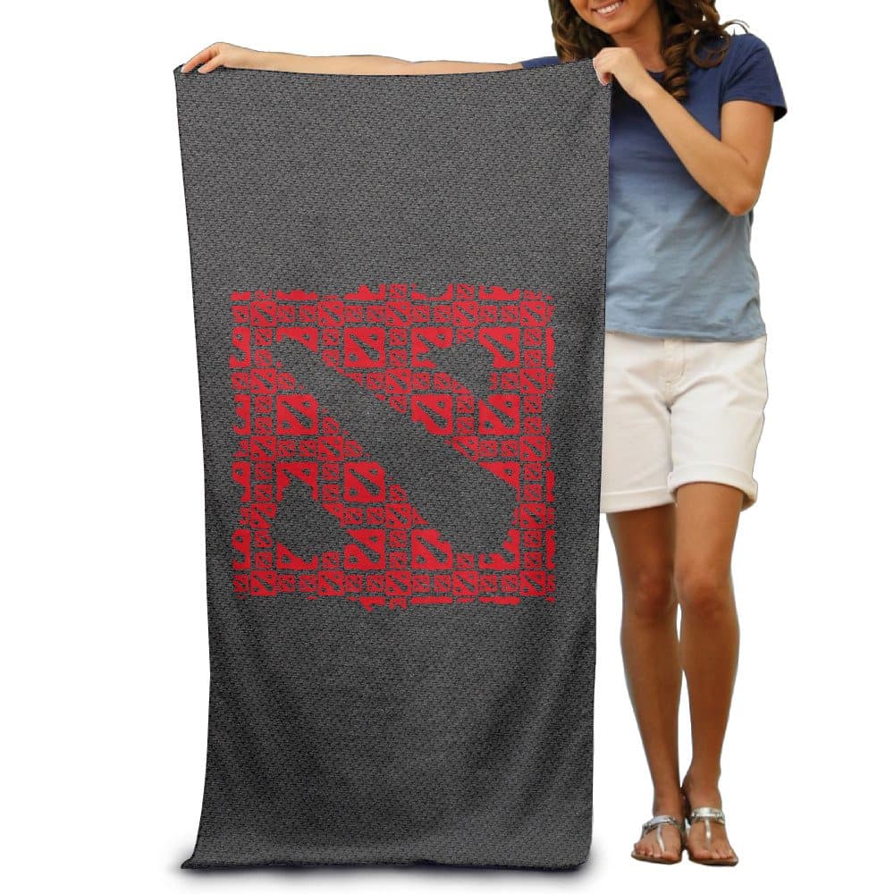 Quick Dry Cool Dota Logo Dota 2 Beach Blanket -multifunctional Blanket:Suit For Swimming,backpacking,sports,camping,picnic Etc - Large Microfiber Travel Towel - 80cm130cm