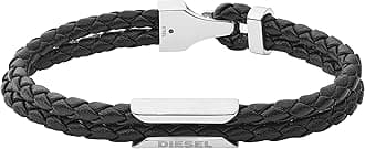 Diesel Men's stackable Leather Bracelet