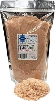 – Baking Beauty and Beyond Premium Candy Floss Sugar 400g - Butterscotch Flavour