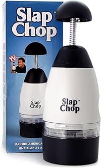 Slap Chop Original Slicer with Stainless Steel Blades | Vegetable Chopper Gadget | Mini Chopper for Salads | Kitchen Accessory