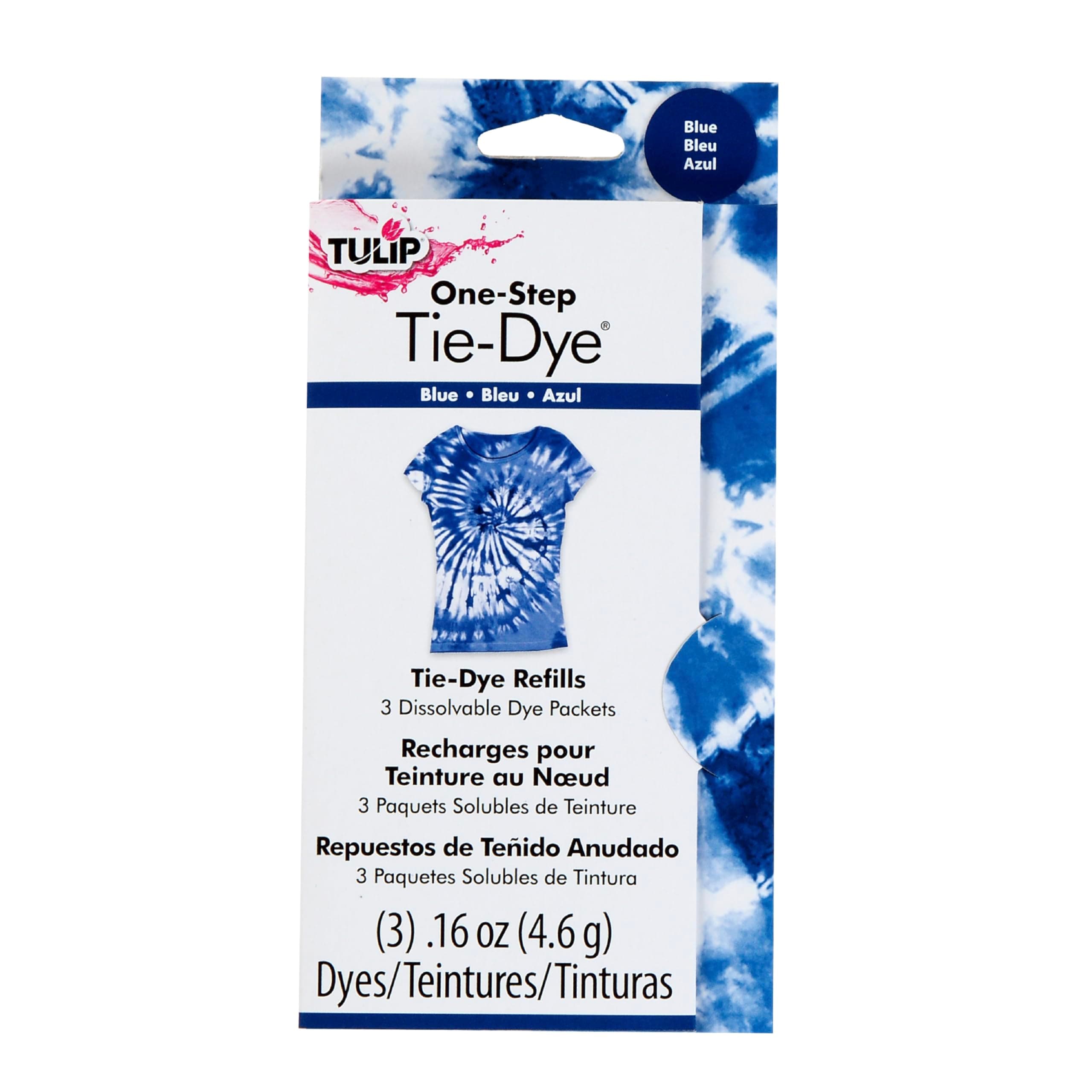 Tulip One-Step Tie-Dye Kit 1 Color Refill Blue, 1 Pack, 29034