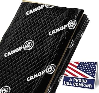 CANOPUS Car Sound Deadening Mat, 50 mil 36 sqft, Pack of 18 Sheets, Black
