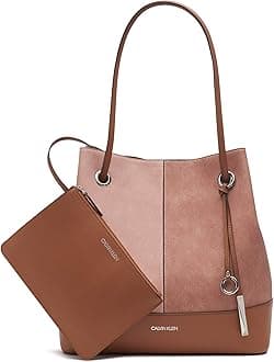 Calvin Klein Gabrianna Bubble Lamb North/South Key Item Tote