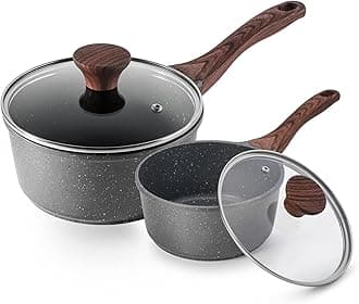 SENSARTE Sauce Pan 2 + 2.6 QT Indcution Compatible