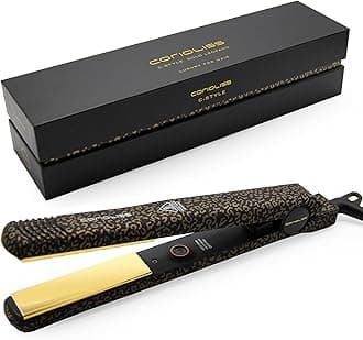 C Style Classic pro Hair Straightener for Women Professional Titanium Plates Flat Iron Black Soft Touch Leopard Gold Soft Touch