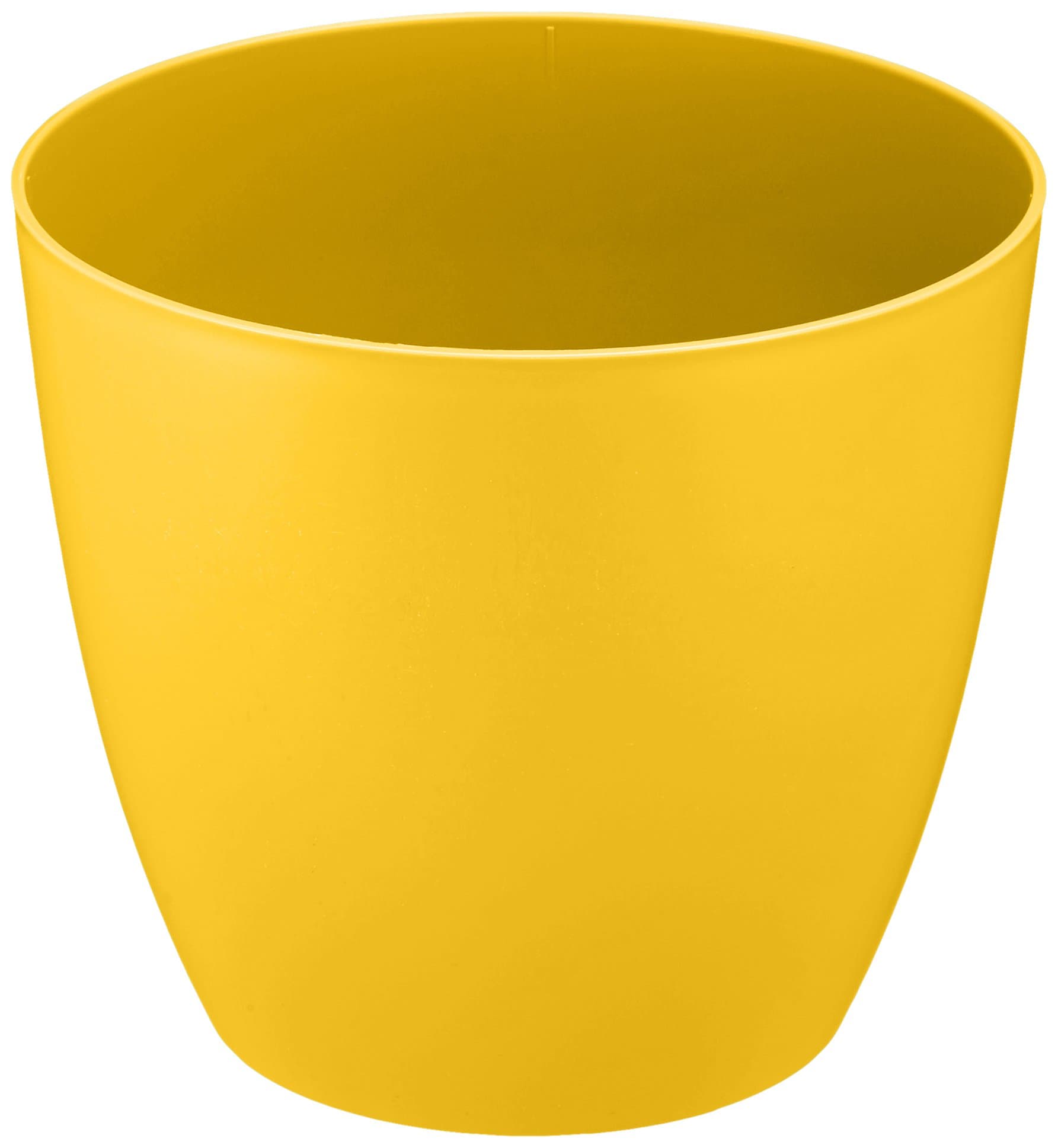 Plastkon Ella Decorative Pot, Matte, Diameter 21 cm, Yellow