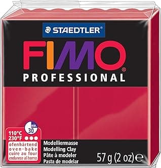 Staedtler Fimo Professional Oven Hardening Modelling Clay, 57G, Carmine