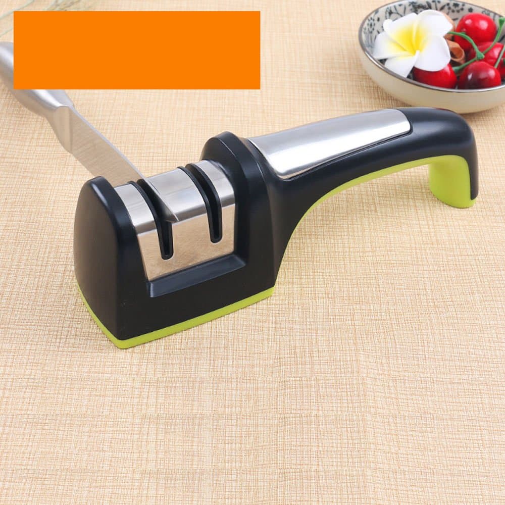 SHARHAR Knife Sharpener - Professional 2 Stage Sharpening System. Best For Steel Kitchen Knives.