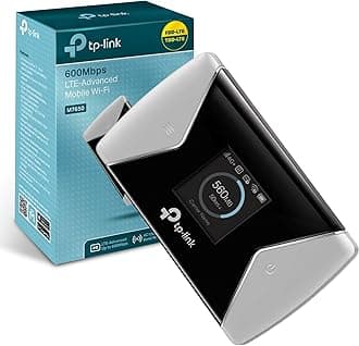 TP-Link M7650 4G+ Cat11 Portable WiFi, Mobile WiFi Hotspot Works up to 15 Hours, Travel 4G Router, SD Card Slot, Unlocked 600 Mbps LTE-Advanced MiFi, Share up to 32 Devices, Easy App Management