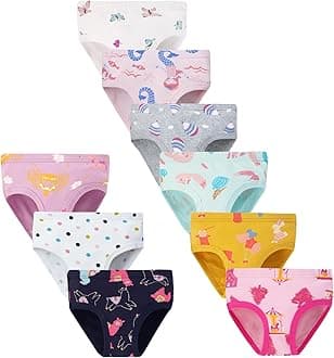 JackLoveBriefs Girls Knickers Cotton girls pants knickers age 2-9 years