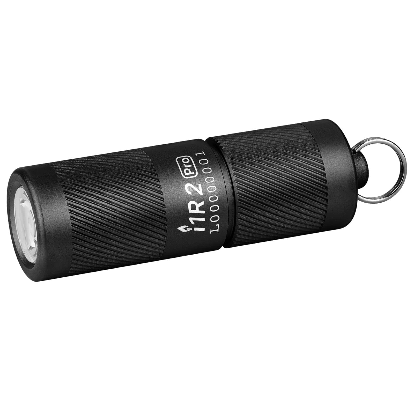 OLIGHT I1R 2 Pro EOS EDC Keychain Torch 180 Lumens Twist-Switch LED Flashlights Powered by USB Rechargeable Battery, Tiny Pocket Lamp for Hiking or Camping (Black)