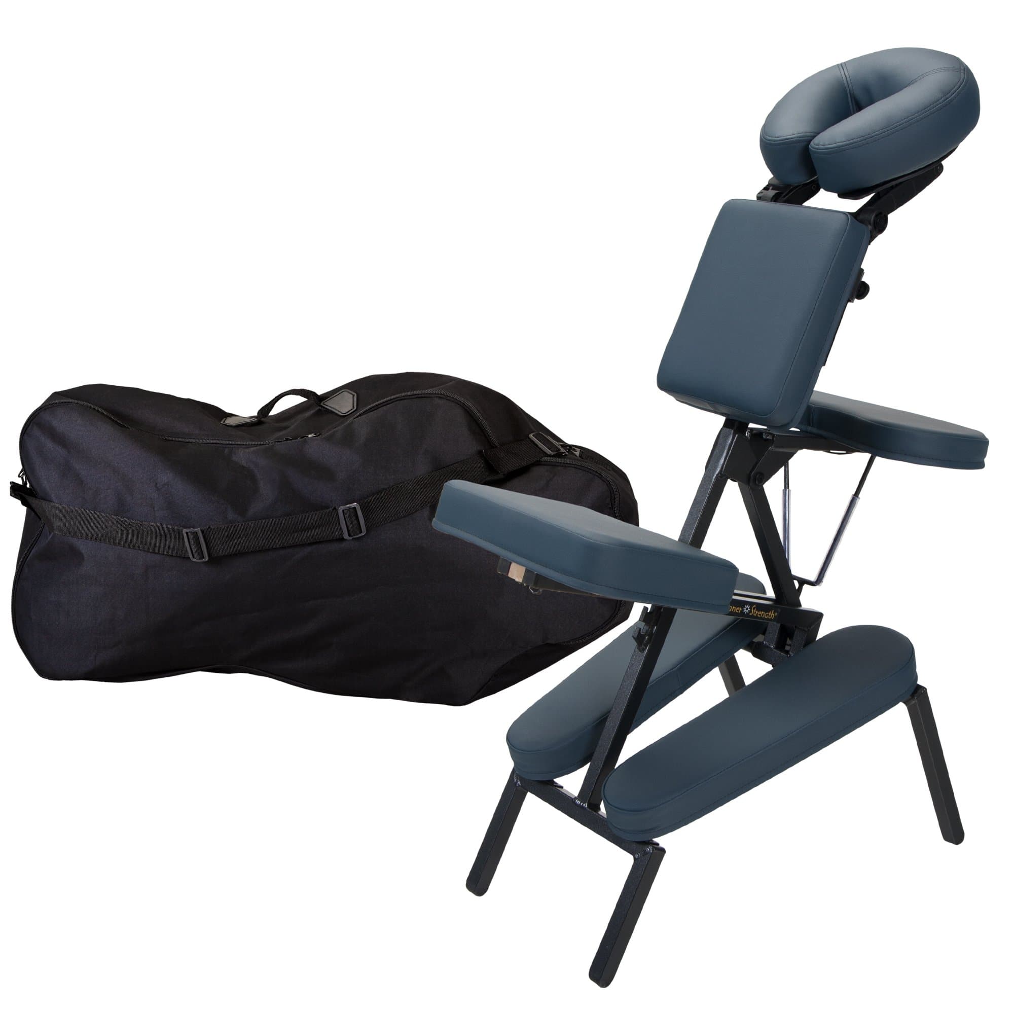 INNER STRENGTH Portable Massage Chair Package ELEMENT - Incl. Deluxe Adjustable Face Cradle, Pillow & Soft Carrying Case