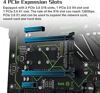 MACHINIST LGA 2011-V3 ATX Motherboard, X99 Gaming Motherboard with Self-Check Card (Intel 5th/6th Gen, PCIe 3.0, Dual M.2 Slots, DDR4, SATA 6Gb/s, USB3.0) for Intel XEON E5 V3/V4, Core i7 Series