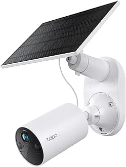Tapo TP-Link SolarCam C402 Kit, Outdoor Battery Camera w/Solar Panel, Wireless, 1080P, Free Person/Vehicle Detection, SD/Cloud Storage, Color Night Vision, No Hub Needed, Works w/Alexa & Google Home