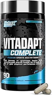 Vitadapt Complete Sports Multivitamin for Men - 24 Vitamins, KSM-66 Ashwagandha and Minerals for Athletes - Mens Multivitamin (90 Capsules)