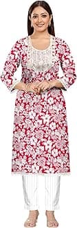 Al Hind Handloom Pink Printed Kurti