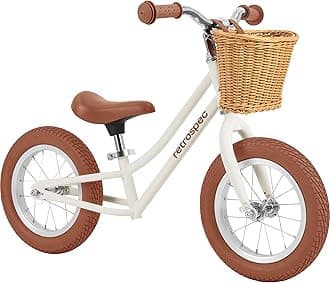 Retrospec Baby Beaumont Kids' Balance Bike for Toddlers, No Pedals, Cushioning Air Filled Tires for Boys and Girls Ages 18 Months - 3 Years, with Adjustable Seat Height