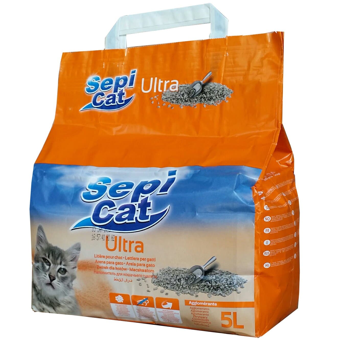 Sepicat Ultra Clumping Cat Litter, 5 l