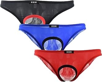 UneihoizMen's Sexy Open Front Underwear Soft Comfortable Briefs