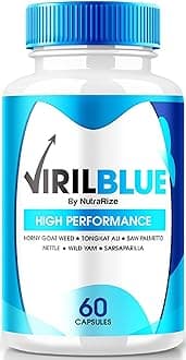 VirilBlue Capsules for Men, Viril Blue Male Supplement, All-Natural Formula to Support Performance and Confidence, Premium Nutrition for Overall Health, Official Pills Review (60 Capsules)