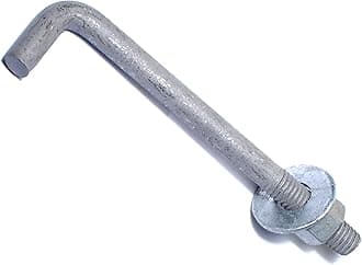 Hard to Find Fastener Hot Dip Galvanized Anchor Bolts, Sturdy Steel Anchors for Concrete, Cement, Asphalt in Construction, 1/2-13 x 6, Pack of 25