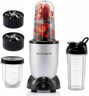 NutriPro 500W Blender | Juicer Mixer Grinder & Smoothie Maker Machine (Silver, 3 Jars) – 1-Year Warranty