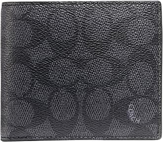 Coach Coin Wallet, Charcoal/Black, Charcoal/Black