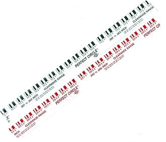 Powerbuilt Plastigauge, Engine Bearing Clearance Measuring Tool, Includes Green (.001"–.003") and Red (.002"–.006") Strips, Made in USA - 648441