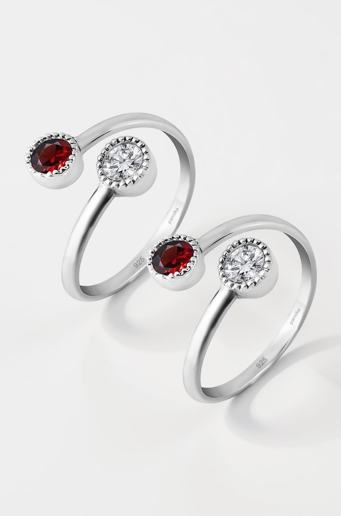 Parnika 925 Top Openable Silver Toe Rings in Pure 92.5 Sterling Silver for Women | Chandi Bichiya Bicchiya | Metti |