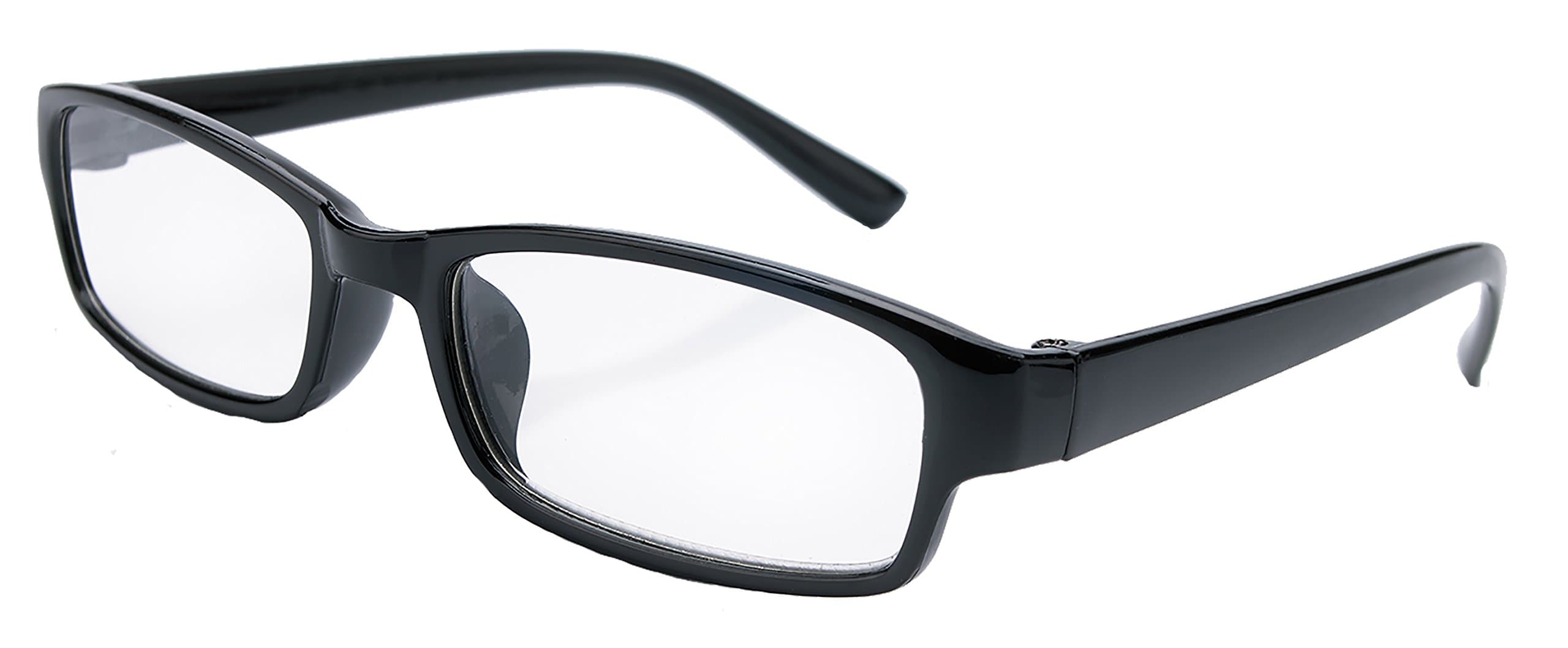 4sold Slim Classic Retro Style Computer Glasses Computer Blue Light Blocking Glasses, Anti Glare Fatigue Blocking Headaches Eye Strain Safety Glasses for Computer/Phone Transparent