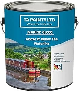 T A Paints Ltd Marine Boat Barge Primer Undercoat Anti Corrosive Universal PU Enamel Primer Wood Metal Ply Timber Above & Below Waterline Narrowboat 2.5 Litre Grey