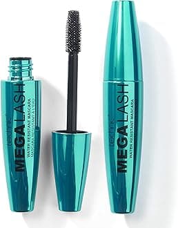 Technic Mega Lash Waterproof Mascara Duo - Pack of 2 - Ultrasonic Black, Waterproof & Eyelash-Building Formula for Smudgeproof, Voluminous Glamour Eyelashes - Vegan - 2 x 12 ml