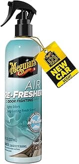 Air Re-Fresher Odor Fighting Spray, New Car Scent,Convenient Air Freshener that Instantly Fights Odors and Leaves Behind a Long-Lasting New Car Scent, 8 Oz Trigger Spray