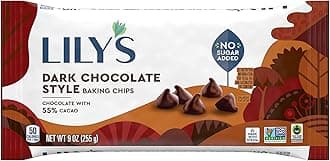 Dark Chocolate Style No Sugar Added, Baking Chips Bags, 9 oz (3 Count)
