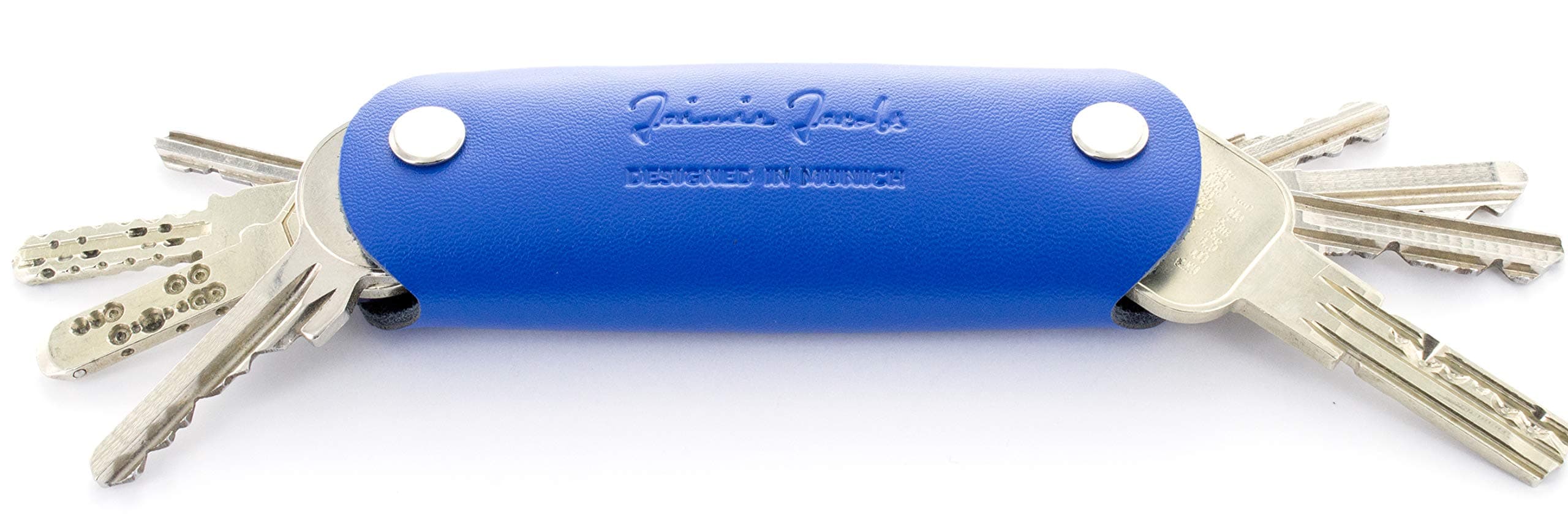 Jaimie Jacobs Smart Leather Key Holder - KEY BOY - Key Organizer for up to 12 keys for Men and Women