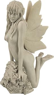 PD1547 The Enchanted Garden Fairies Marilee Statue,antique stone