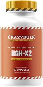 CrazyBulk HGH-X2 (HGH) Natural Alternative for Lean Mass & Strength Supplement, FIRST TIME IN INDIA (60 Capsules)