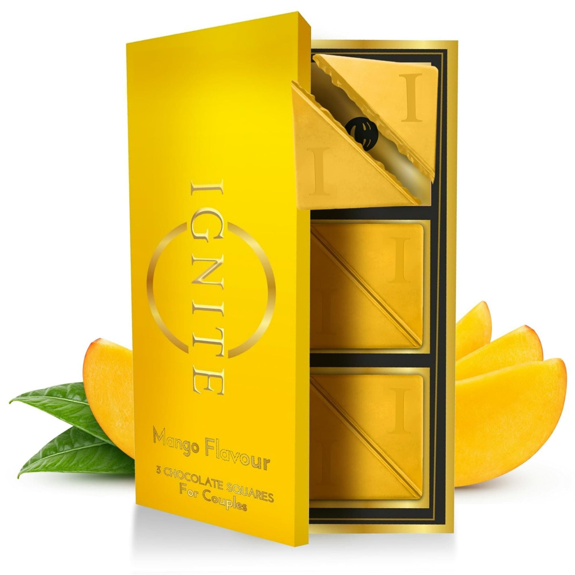 Ignite Chocolate Bars- Alphonso Mango Flavor Chocolate Squares Crafted With Fine Ingredients For A Unique Flavor Experience Ideal For Sharing,181 Grams