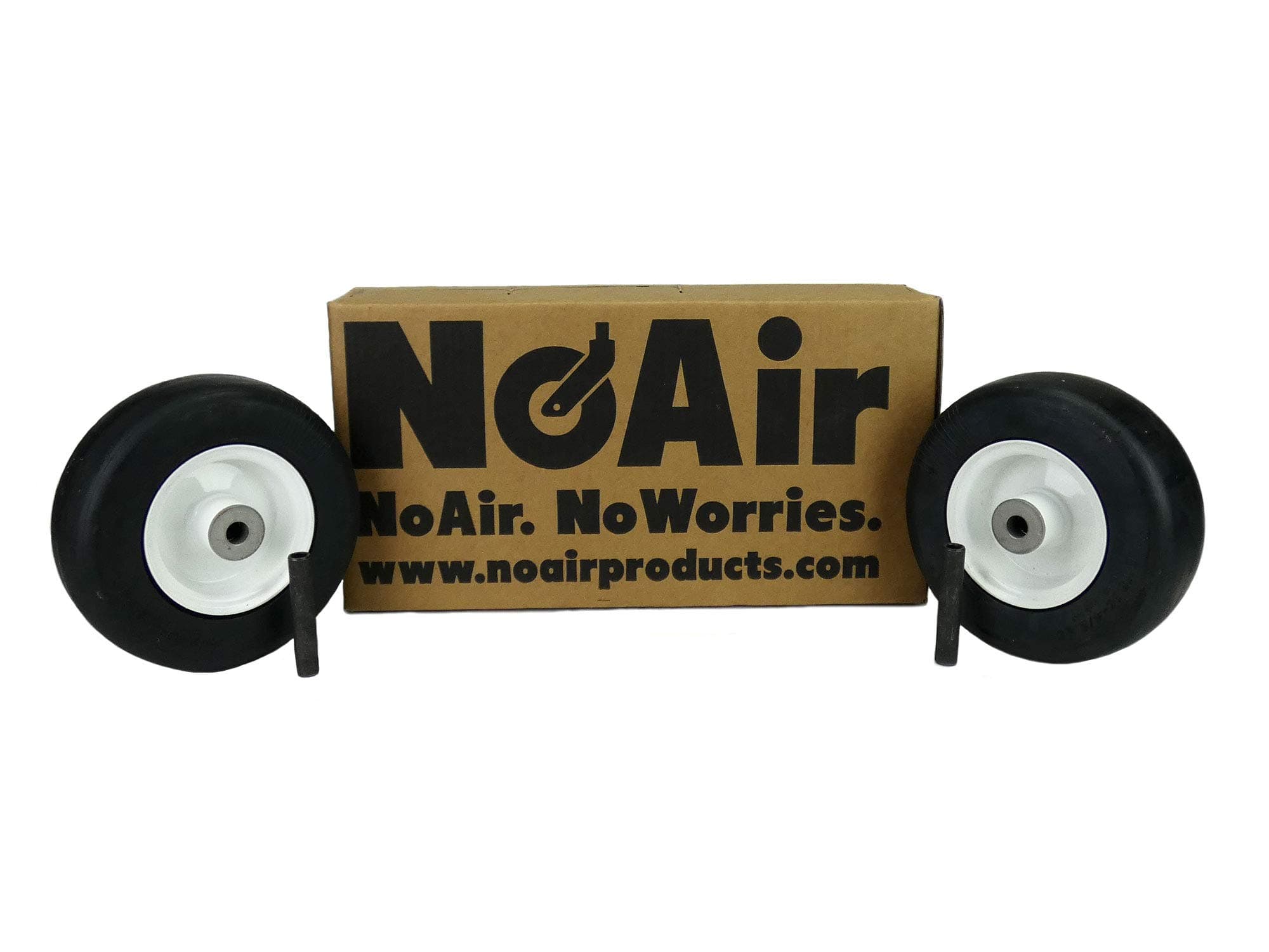 NoAir (2) Walker Flat Free Tire Assm 8x3.00-4 Replaces 8715-3, 5715-3, 5715-4, 4218