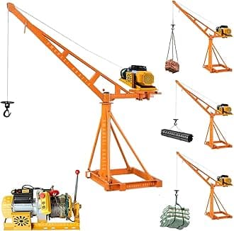 Electric Mini Lifting Crane with 5HP Single Phase Electric Motor 8mm Wire | 50 Meter Wire Length | 53-55kg Frame | Mini Crane Scale 500kg (3 month motor warranty)