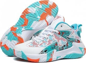 Mens Basketball Shoes Non-Slip Breathable Outdoor Sneakers Fashion Graffiti Sports Training Shoes for Running Walking