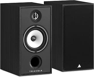 Borea BR04 Bookshelf Speakers Pair - High Fidelity - 2-Way - 25mm EFS Silk Dome Tweeter with Waveguide (Black Ash)